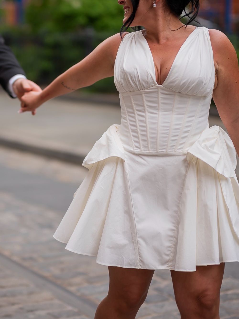 House of CB Amelia twin bow mini dress - Picture 3 of 3